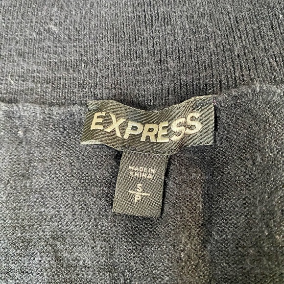 Women's Express Black Scrunch Up Crop Top (Sz.S) - Picture 3 of 4